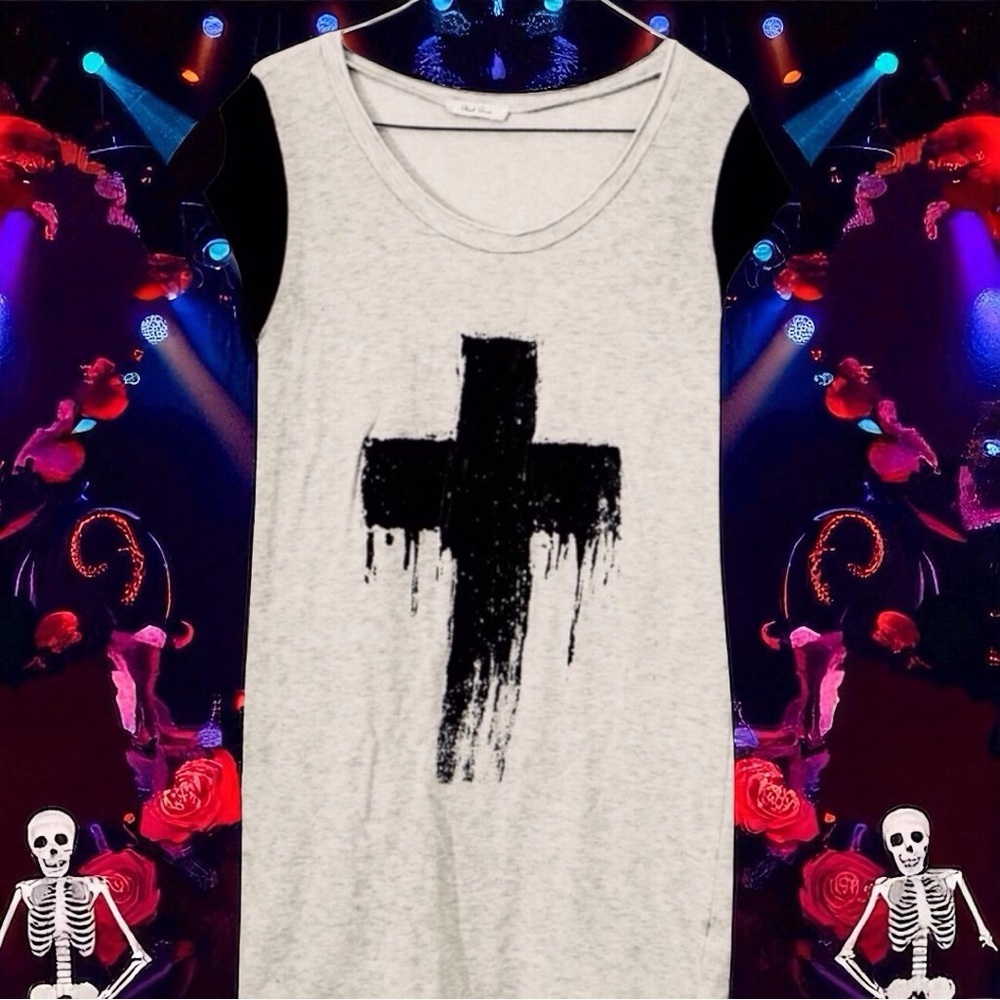 VINTAGE Rare Goth Sweatshirt Dress  Grunge Witchcore witchy goth - Picture 7 of 9